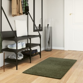 Paklājs Huarte, Īsa Spalva, Mīksts, Mazgājams, Zaļš, 60X110 Cm Vidaxl