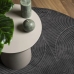 vidaXL paklājs IZA, īsa spalva, skandināvu stils, pelēks, Ø200 cm