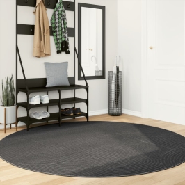 Paklājs Iza, Īsa Spalva, Skandināvu Stils, Pelēks, Ø200 Cm Vidaxl