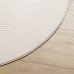 vidaXL paklājs IZA, īsa spalva, skandināvu stils, bēšs, Ø 80 cm
