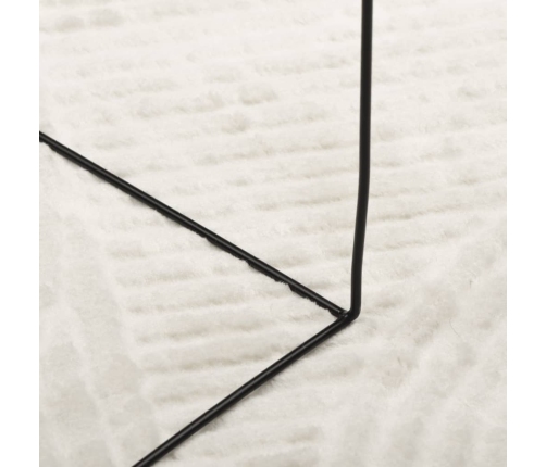 vidaXL paklājs IZA, īsa spalva, skandināvu stils, bēšs, Ø 80 cm