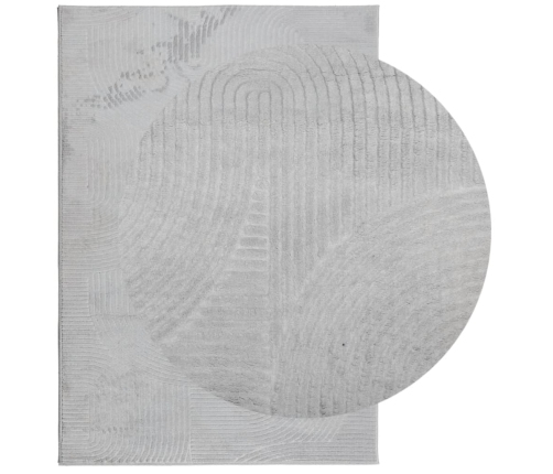 vidaXL paklājs IZA, īsa spalva, skandināvu stils, pelēks, 140x200 cm