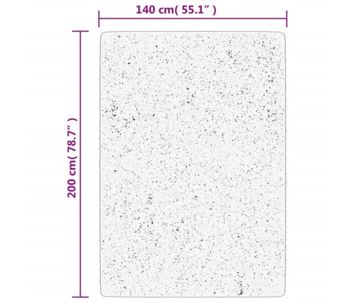 vidaXL paklājs IZA, īsa spalva, skandināvu stils, pelēks, 140x200 cm