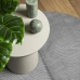 vidaXL paklājs IZA, īsa spalva, skandināvu stils, pelēks, Ø 200 cm