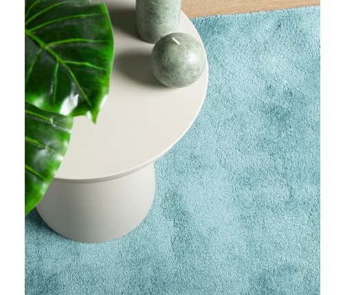 vidaXL paklājs OVIEDO, īsa spalva, mīksts, zaļš, 60X110 cm