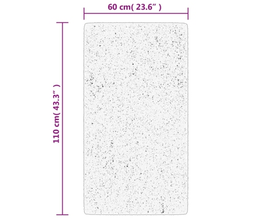 vidaXL paklājs OVIEDO, īsa spalva, mīksts, zaļš, 60X110 cm