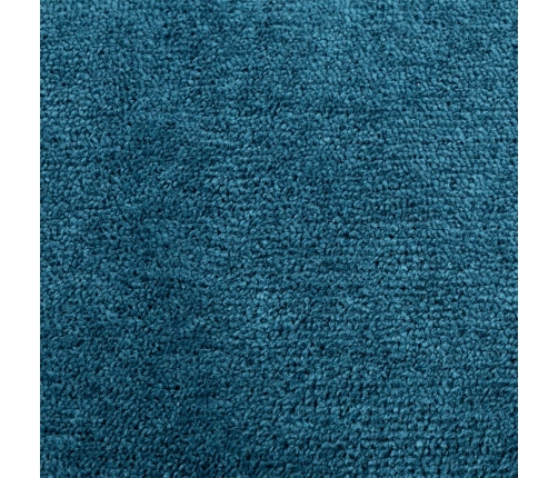 vidaXL paklājs OVIEDO, īsa spalva, mīksts, tirkīzzils, Ø 120 cm