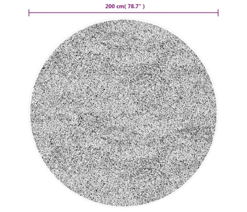 vidaXL paklājs OVIEDO, īsa spalva, mīksts, tirkīzzils, Ø 200 cm