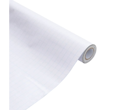 vidaXL loga plēve, matēta, balts, 90x1000 cm, PVC