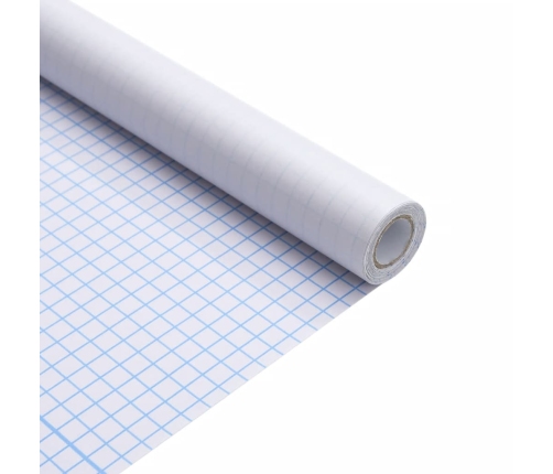 vidaXL loga plēve, matēta, balts, 90x1000 cm, PVC