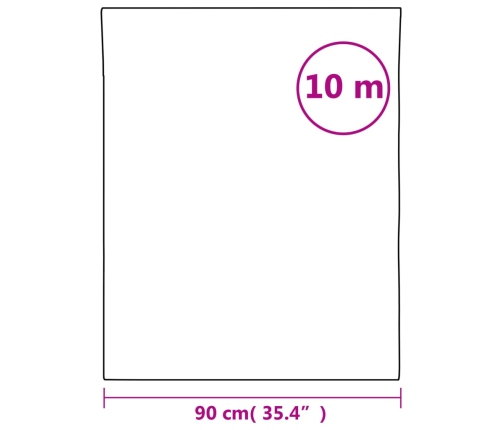 vidaXL loga plēve, matēta, balts, 90x1000 cm, PVC