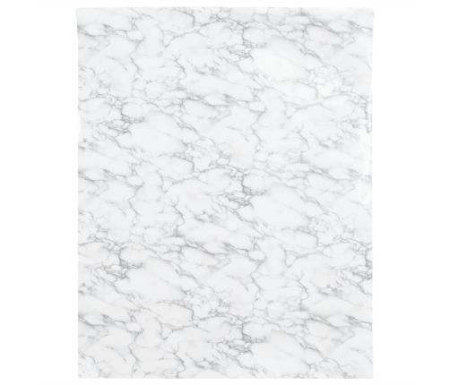vidaXL mēbeļu līmplēve, pašlīmējoša, marmora balta, 90x500 cm, PVC