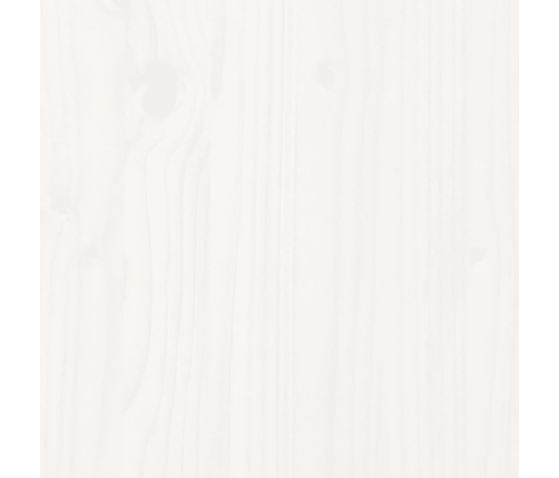 vidaXL gulta bez matrača, balts, 90x190 cm, priedes masīvkoks