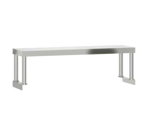 Virtuves Darba Galds Ar Plauktu, 110X55X120 Cm, Tērauds Vidaxl