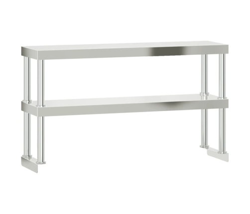 Virtuves Darba Galds Ar Plauktu, 110X30X150 Cm, Tērauds Vidaxl