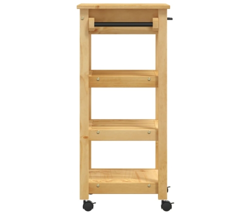 vidaXL virtuves ratiņi MONZA, 48x40x90 cm, priedes masīvkoks