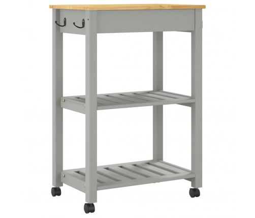 Virtuves Ratiņi Monza, 60X40X90 Cm, Priedes Masīvkoks Vidaxl