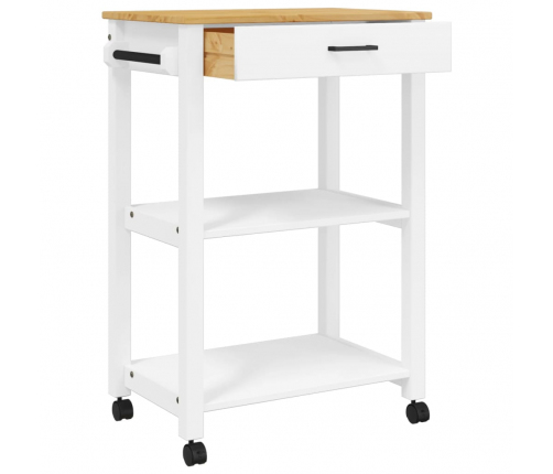 Virtuves Ratiņi Monza, 60X40X90 Cm, Priedes Masīvkoks Vidaxl