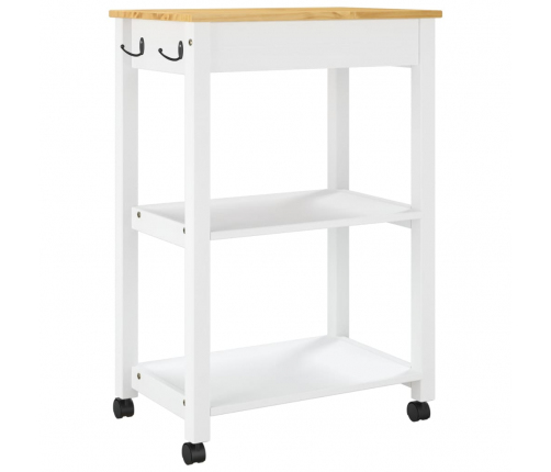 Virtuves Ratiņi Monza, 60X40X90 Cm, Priedes Masīvkoks Vidaxl