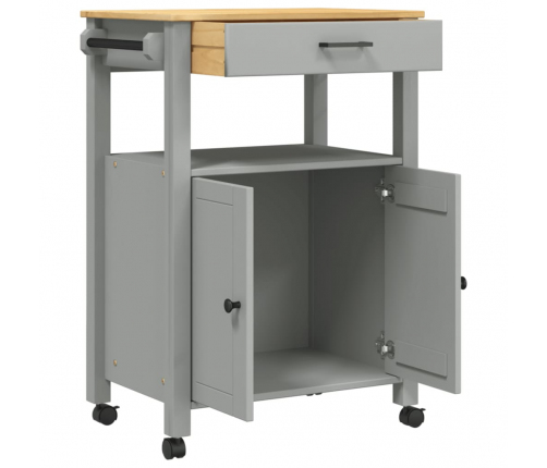 Virtuves Ratiņi Monza, 60X40X90 Cm, Priedes Masīvkoks Vidaxl