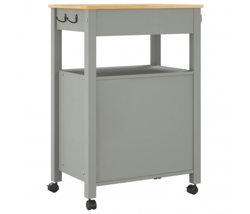 Virtuves Ratiņi Monza, 60X40X90 Cm, Priedes Masīvkoks Vidaxl