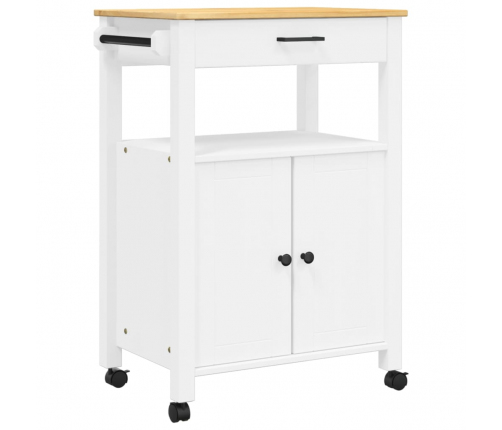 Virtuves Ratiņi Monza, 60X40X90 Cm, Priedes Masīvkoks Vidaxl