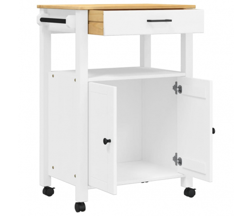 Virtuves Ratiņi Monza, 60X40X90 Cm, Priedes Masīvkoks Vidaxl