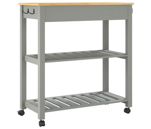 Virtuves Ratiņi Monza, 84X40X88,5 Cm, Priedes Masīvkoks Vidaxl