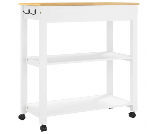 Virtuves Ratiņi Monza, 84X40X90 Cm, Priedes Masīvkoks Vidaxl