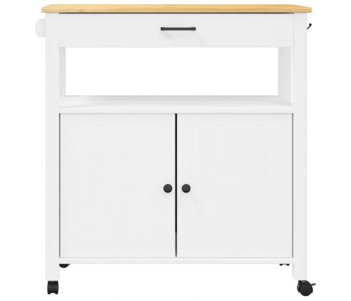 vidaXL virtuves ratiņi MONZA, 84x40x90 cm, priedes masīvkoks