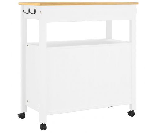 vidaXL virtuves ratiņi MONZA, 84x40x90 cm, priedes masīvkoks