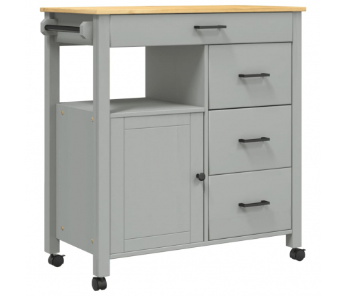 Virtuves Ratiņi Monza, 84X40X90 Cm, Priedes Masīvkoks Vidaxl