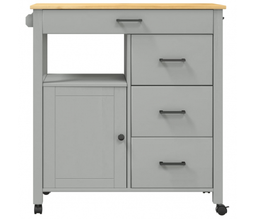 Virtuves Ratiņi Monza, 84X40X90 Cm, Priedes Masīvkoks Vidaxl