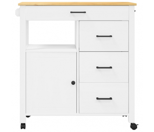 Virtuves Ratiņi Monza, 84X40X90 Cm, Priedes Masīvkoks Vidaxl