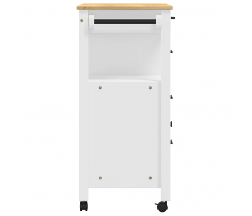 Virtuves Ratiņi Monza, 84X40X90 Cm, Priedes Masīvkoks Vidaxl