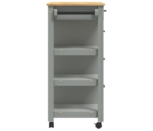 vidaXL virtuves ratiņi MONZA, 84x40x90 cm, priedes masīvkoks