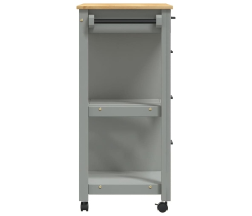 vidaXL virtuves ratiņi MONZA, 84x40x90 cm, priedes masīvkoks