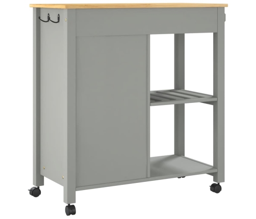 vidaXL virtuves ratiņi MONZA, 84x40x90 cm, priedes masīvkoks