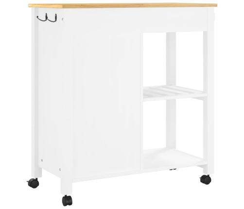 vidaXL virtuves ratiņi MONZA, 84x40x90 cm, priedes masīvkoks