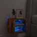 vidaXL TV plaukti ar LED lampiņām, 30x28,5x30 cm, koka krāsā