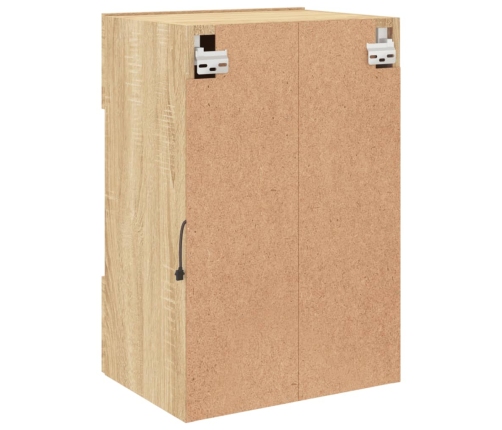 vidaXL TV plaukti ar LED lampiņām, 30x28,5x30 cm, koka krāsā