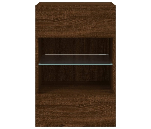vidaXL TV plaukti ar LED lampiņām, 2 gb., 40x30x60,5cm, ozolkoka krāsa