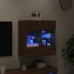 vidaXL TV plaukti ar LED lampiņām, 58,5x30x60,5 cm, brūna ozolkoka