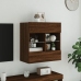 vidaXL TV plaukti ar LED lampiņām, 58,5x30x60,5 cm, brūna ozolkoka