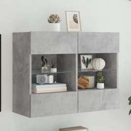 Tv Galdiņi Ar Led Lampiņām, Betona Pelēki, 78,5X30X60,5 Cm Vidaxl Tv Galdiņi Ar Led Lampiņām, Betona Pelēki, 78,5X30X60,5 Cm Vidaxl