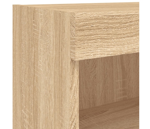 vidaXL TV plaukti ar LED lampiņām, 60x30x40 cm, koka krāsā