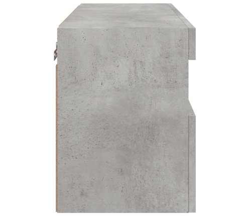 vidaXL TV galdiņi ar LED lampiņām, betona pelēki, 60x30x40 cm