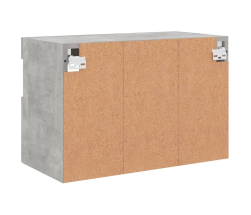 vidaXL TV galdiņi ar LED lampiņām, betona pelēki, 60x30x40 cm