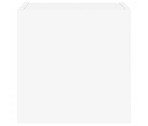 vidaXL TV galdiņi ar LED lampiņām, 2 gab., balti, 30,5x35x30 cm