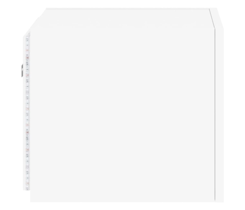 vidaXL TV galdiņi ar LED lampiņām, 2 gab., balti, 30,5x35x30 cm